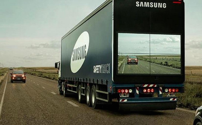 Elkészült a Samsung átlátszó kamionja
